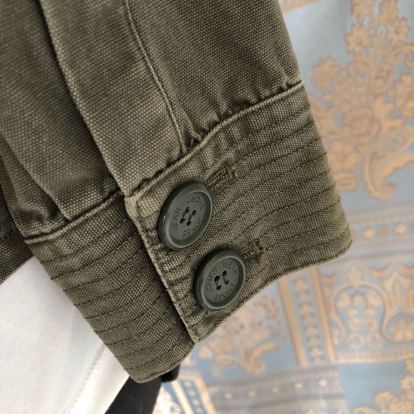 Jones Wear Sport Olive Green Jean Jacket Size M - Picture 5 of 8